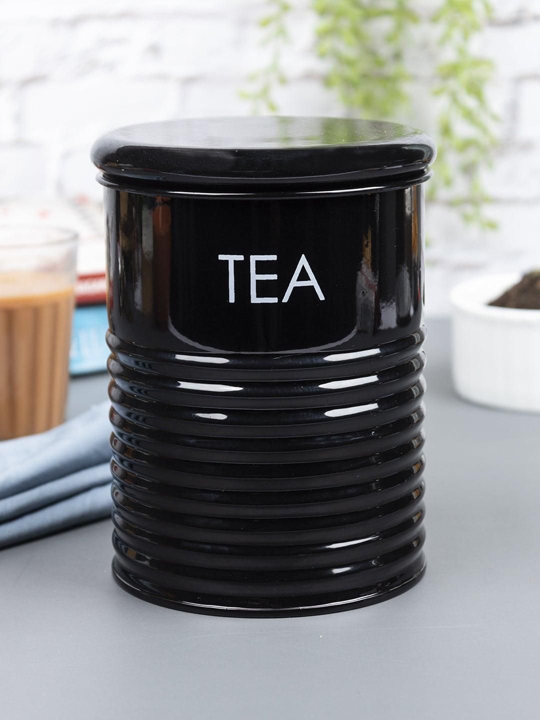 Tea Jar with Lid - (Black, 900mL)