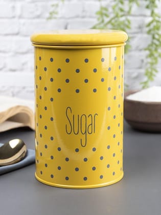 Sugar Jar With Lid - (Yellow, 900mL)