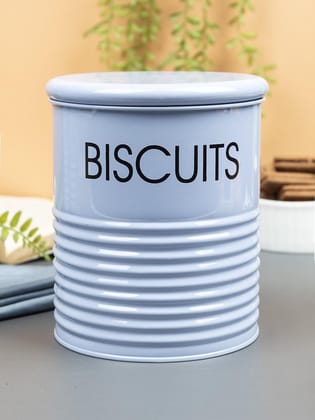 Biscuits Jar with Lid - (Blue, 1700mL)