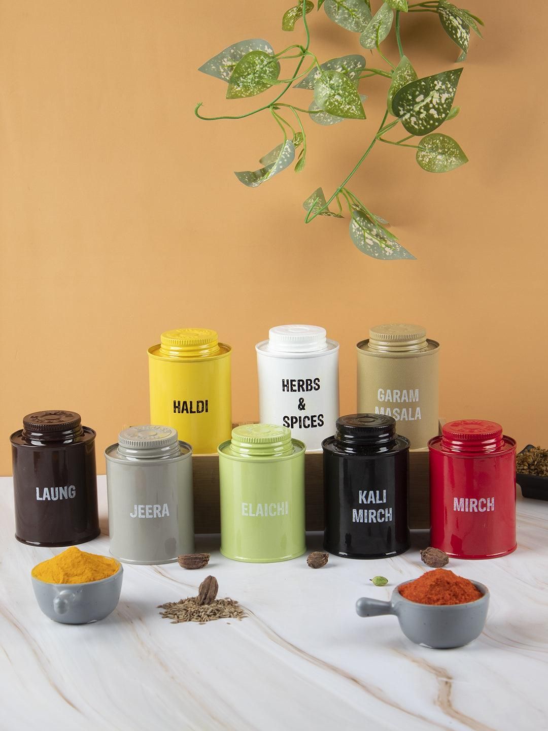 Spice Jar Set Of 8 (Each 250 Ml)