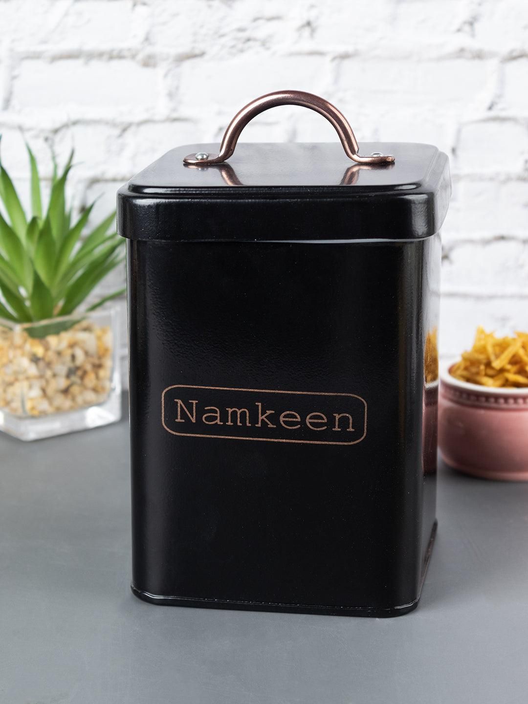 Market99 Namkeen Jar with Lid - (Black, 1900mL)