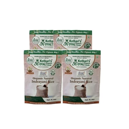 Kothari's Royal Organic Indrayani Rice Pack Of 4 1600GM (large)