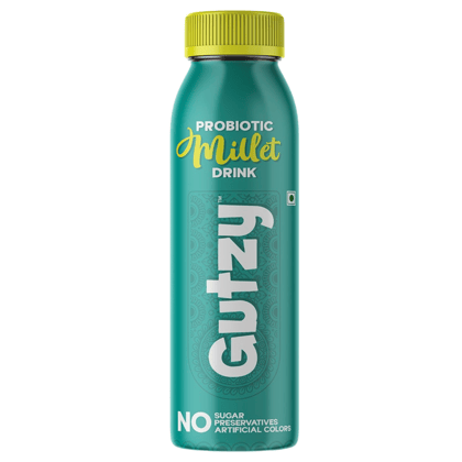 Gutzy  (Organic Probiotic Millet Drink - No Added Sugar or Artificial Colors)