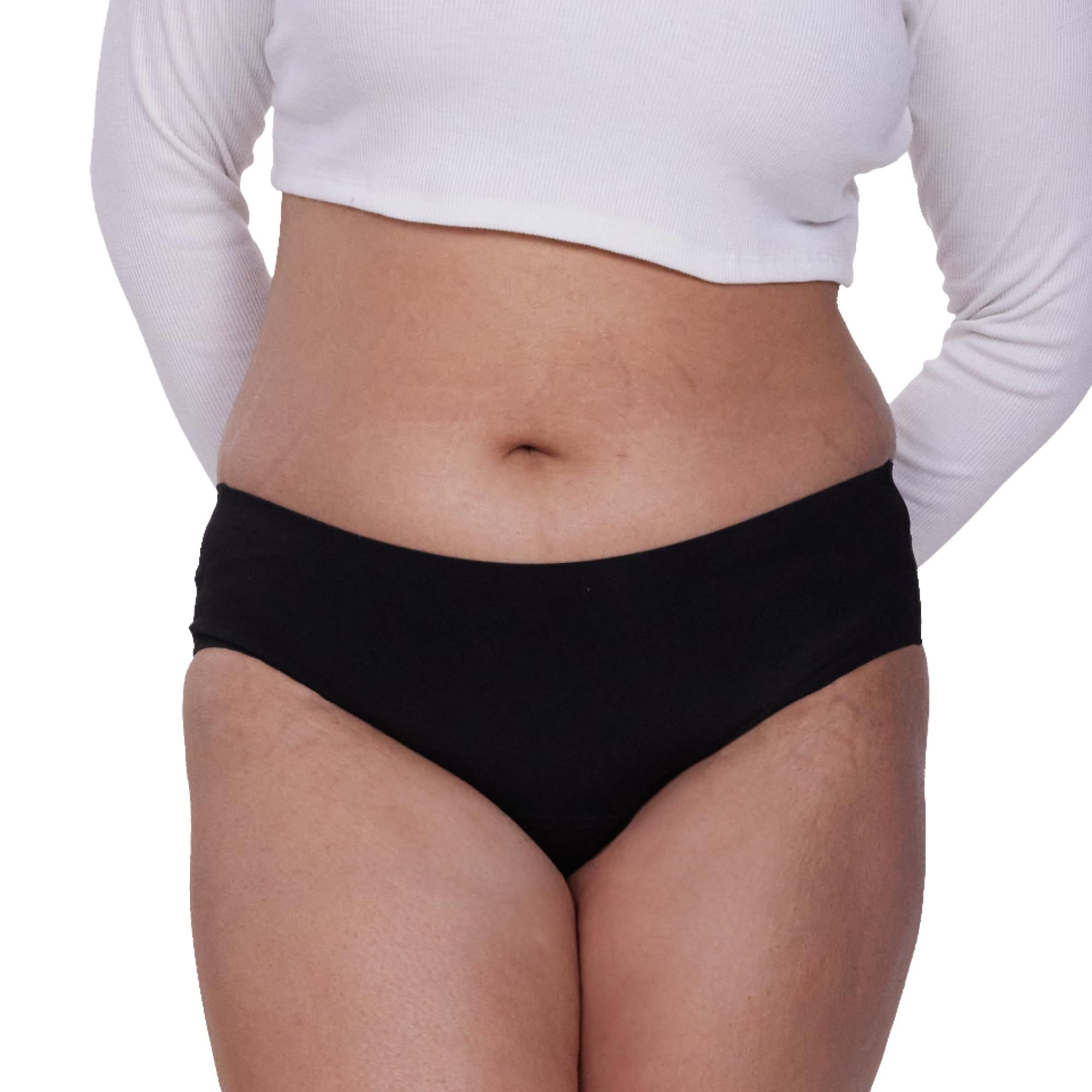 Be Me Seamless Period Panties|Black|Pack of 1|Strong Leak Protection, Durable Design|Oeko TEX, FDA Approved|Holds More Than 3 XL Pads