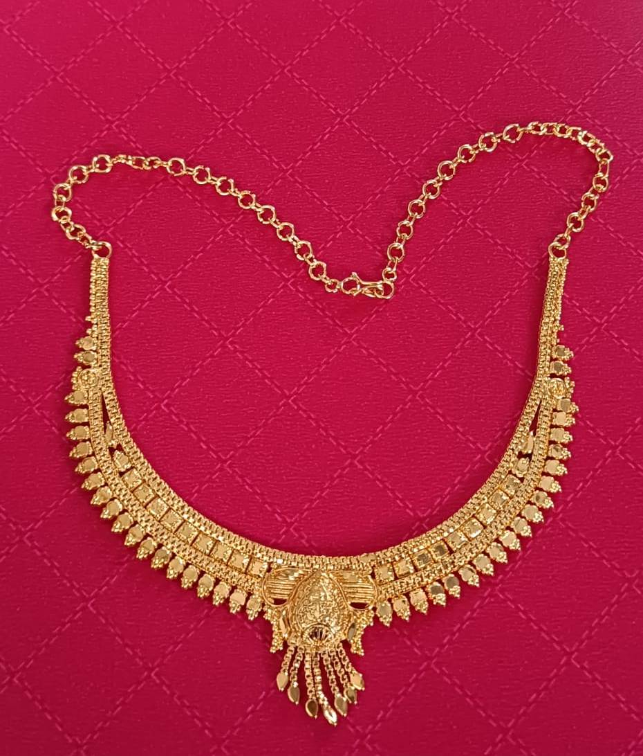  Indian Traditional Gold Plated Necklace Set for Women