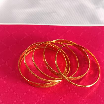  Gold Plated Bangles Set of 4