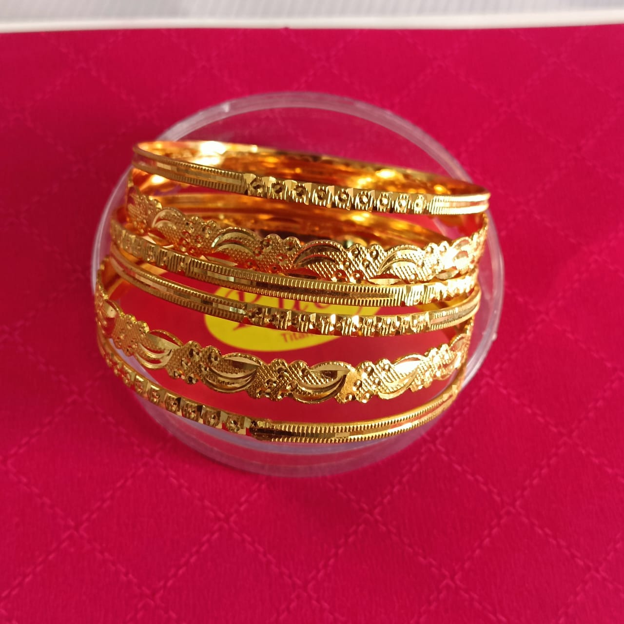  Gold Bangles Set of 4