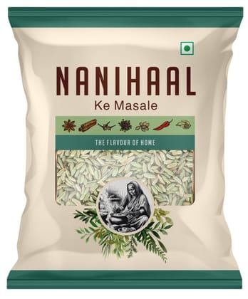 NANIHAAL Fennel (Saunf) Whole 200 gm | No Added Colours | No Added Preservatives