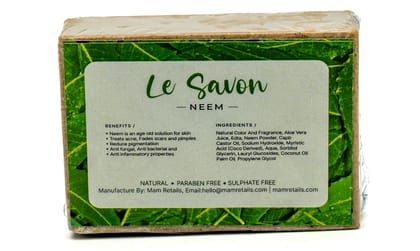  Le Savon Neem Natural Handmade Soap