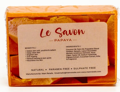  Le Savon Papaya Skin Whitening Soap