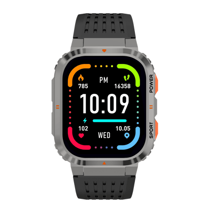 Croma STRIDE LB Smartwatch with Activity Tracker (42mm, TFT LCD Display, IP68 Water Resistant, Black Strap)