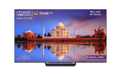 Croma 75 inch 4K Ultra HD Mini LED Google TV with Dolby Vision IQ and Dolby Atmos