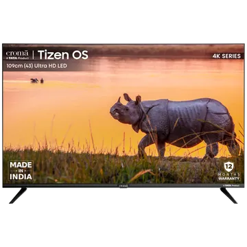 Croma 43 inch 4K Ultra HD LED Tizen TV with Dolby Audio (2024 model)