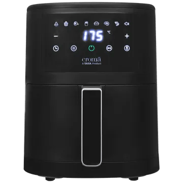 Croma 3.5L 1500 Watt Digital Air Fryer with 8 Preset Menus (Black)