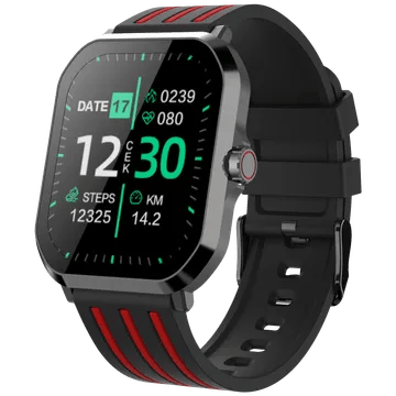 Croma Velocity AW Smartwatch with Bluetooth Calling (49.76mm AMOLED Display, IP68 Water Resistant, Black Strap)