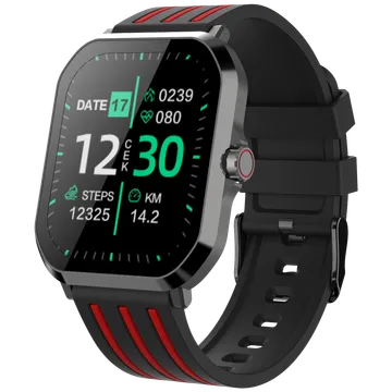 Croma Velocity AW Smartwatch with Bluetooth Calling (49.76mm AMOLED Display, IP68 Water Resistant, Black Strap)