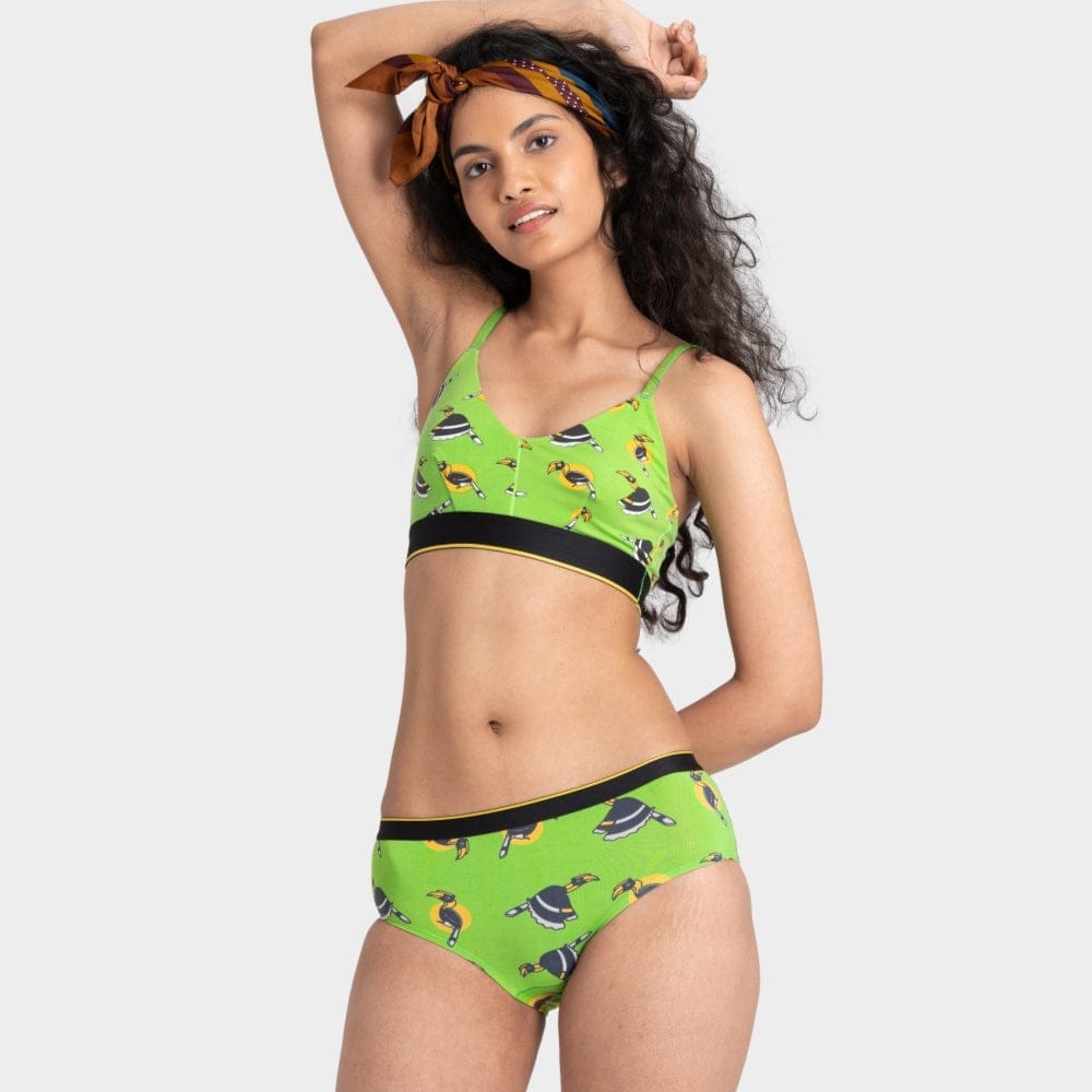 Bummer Women's Printed Micro Modal Hipsters Panties | Soft & Breathable Underwear - Chill Bill