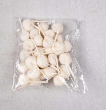 Pack of 100% Organic Cotton Wicks for Oil Lamps - 1 Inches Long set of 3