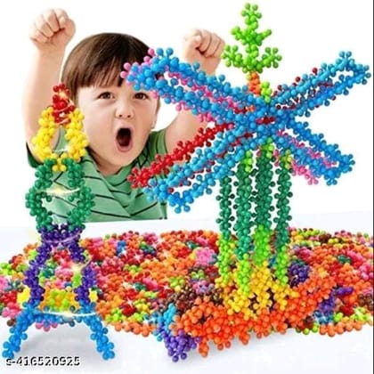 "Colorful Plastic Building Blocks Set for Kids - 5mm Diameter - 1000 Pieces"