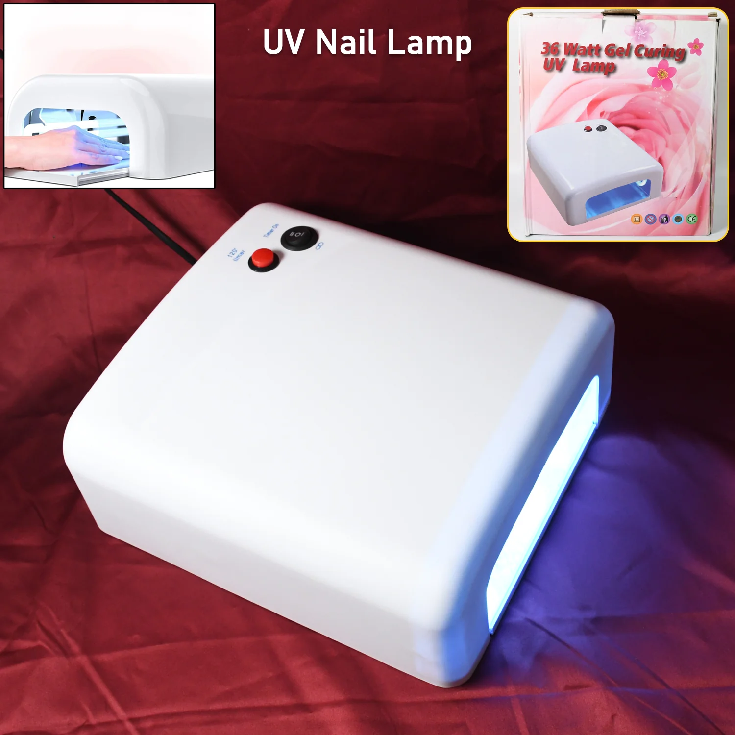 LED UV Lamp Nail Dryer Gel Nail Lamp Nail Curing Lamp (1 Pc)