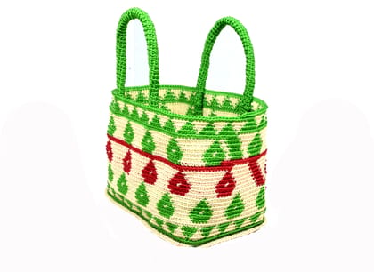  Handmade Colorful Crochet Market Tote Bag