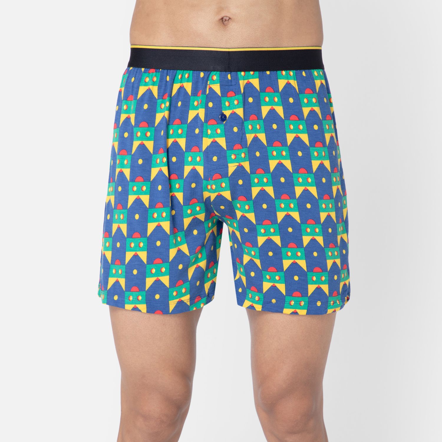 Bummer Men's Printed Micro Modal Boxers Underwear | Ultra Soft & Breathable - Lazy Luna