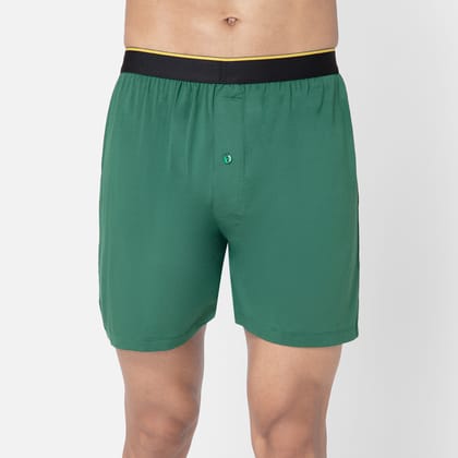 Bummer Men's Solid Micro Modal Boxers Underwear | Ultra Soft & Breathable - Palms