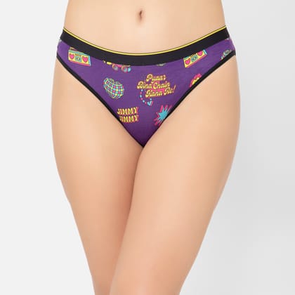 Bummer Women's Printed Micro Modal Bikinis Panties | Soft & Breathable Underwear - Stereo Hearts