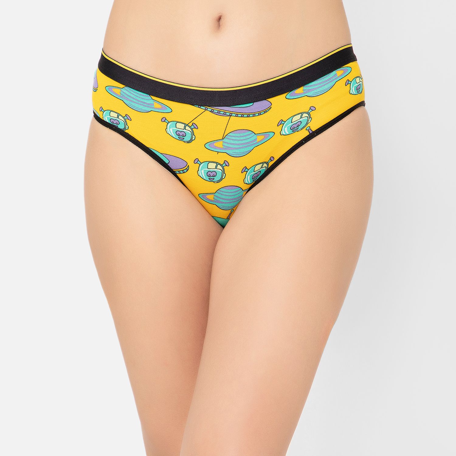 Bummer Women's Printed Micro Modal Bikinis Panties | Soft & Breathable Underwear - Spacepunks