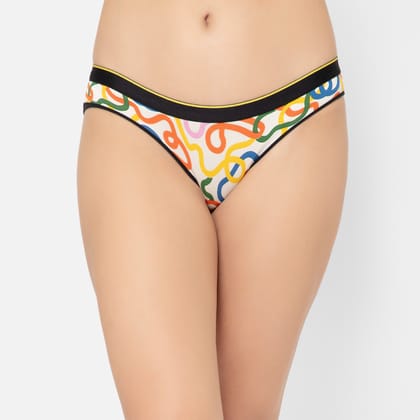 Bummer Women's Printed Micro Modal Bikinis Panties | Soft & Breathable Underwear - String Theory