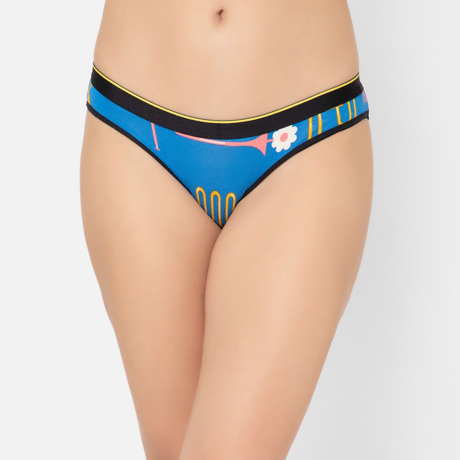 Bummer Women's Printed Micro Modal Bikinis Panties | Soft & Breathable Underwear - Dixie Blues