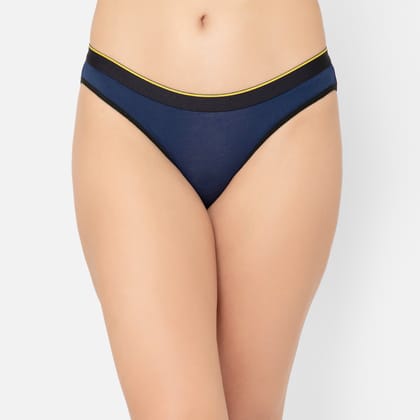 Bummer Women's Solid Micro Modal Bikinis Panties | Soft & Breathable Underwear - Galactic