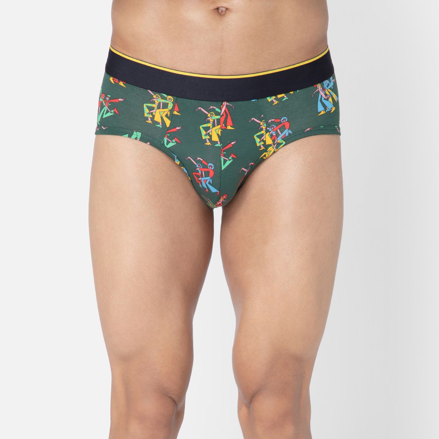 Bummer Men's Printed Micro Modal Briefs Underwear | Ultra Soft & Breathable - Disco82