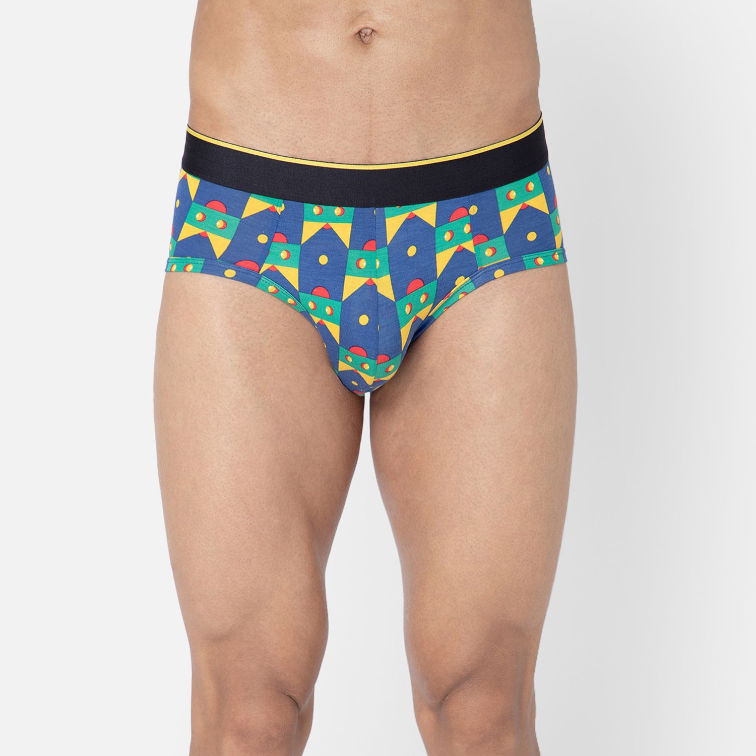 Bummer Men's Printed Micro Modal Briefs Underwear | Ultra Soft & Breathable - Lazy Luna