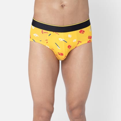 Bummer Men's Printed Micro Modal Briefs Underwear | Ultra Soft & Breathable - Brekkie