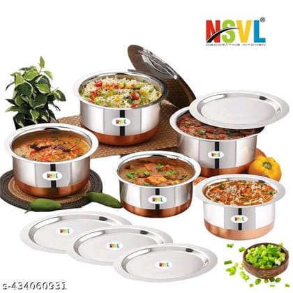 Copper Bottom Stainless Steel Cookware Set