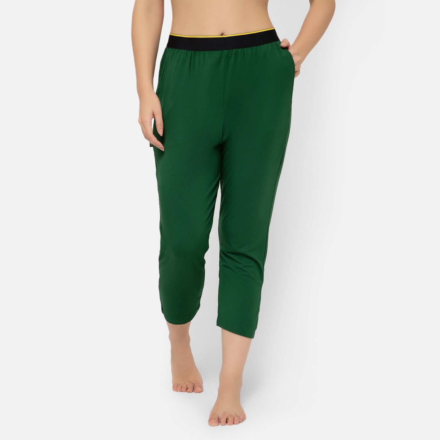 Bummer Women's Relaxed Fit Micro Modal Lounge Pyjama Pants | Stretchy & Soft Waistband - Palms