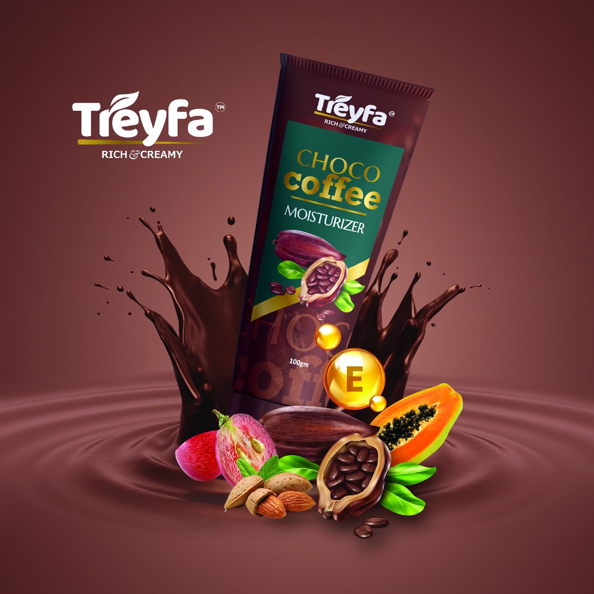 Treyfa Chocolate Coffee moisturizer for face & body