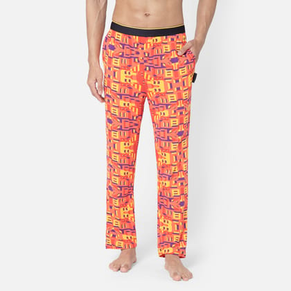 Bummer Men's Relaxed Fit Micro Modal Lounge Pyjama Pants | Stretchy & Soft Waistband - Bricked