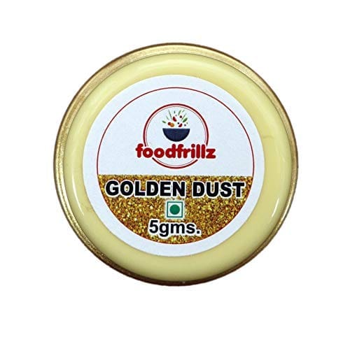 foodfrillz Lustre Dust for Cake decoration fondant cakes - Golden, 5 gm