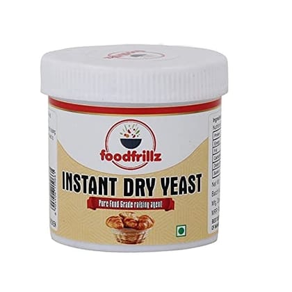 foodfrillz Instant Dry Yeast, 40 g | Active Dry Yeast for Baking