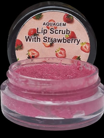 Aquagem skincare "All Natural Strawberry Lip Scrub"