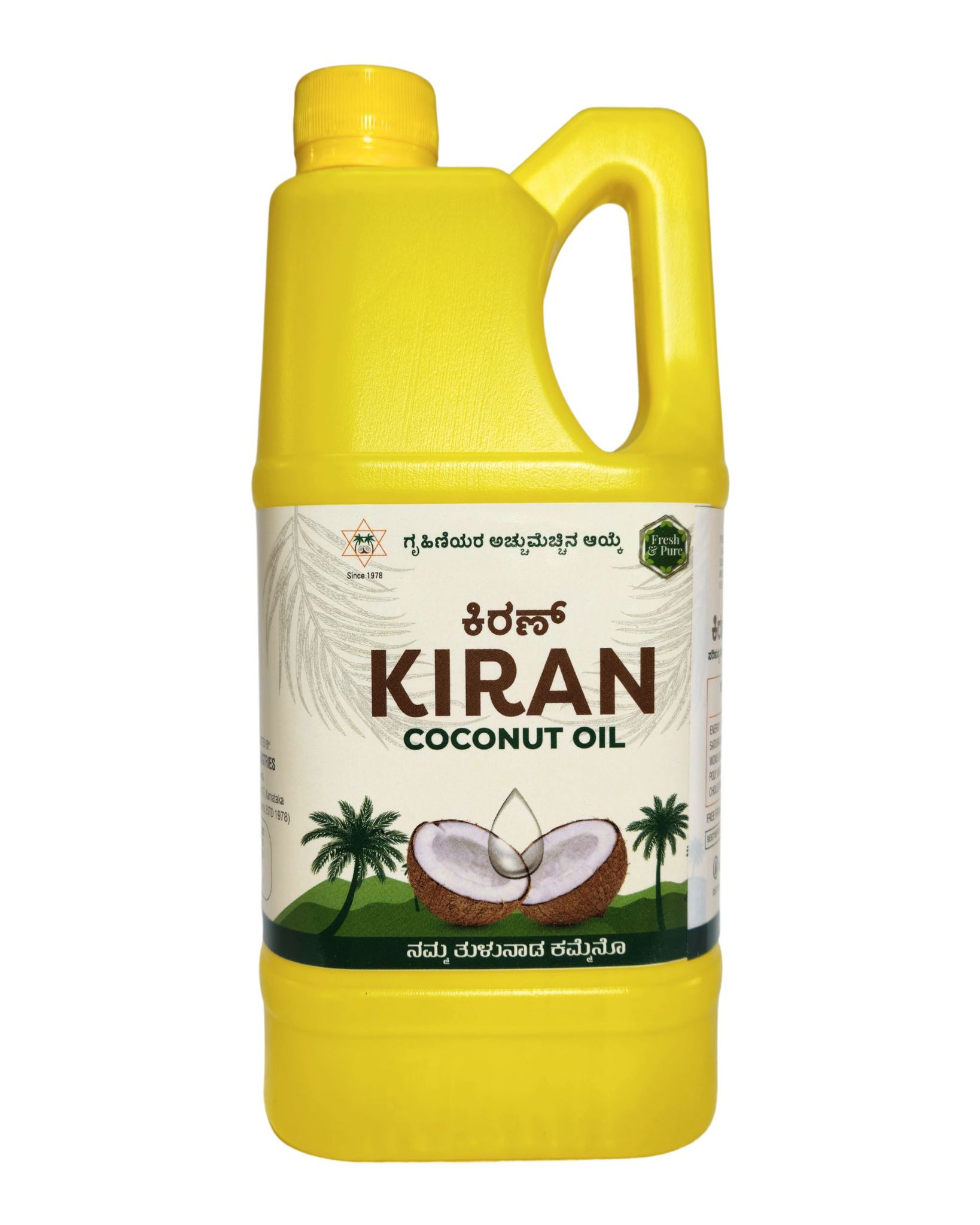 Kiran Coconut Oil Jar 1L