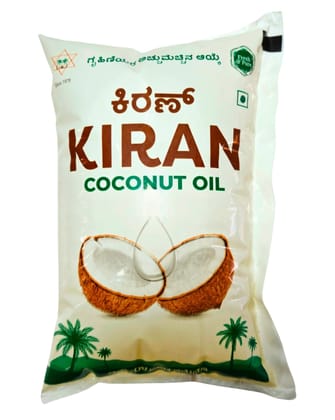 Kiran Coconut Oil Pouch 1L