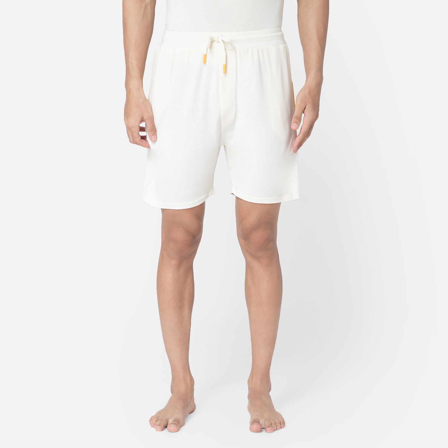 Bummer Men's Solid Micro Modal Shorts | Regular Fit Casual Lounge Shorts with Side Pocket - Champagne