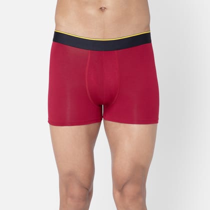 Bummer Men's Solid Micro Modal Trunks Underwear | Ultra Soft & Breathable  - Gelada