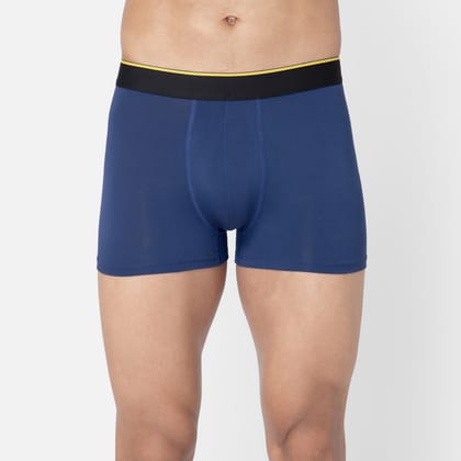 Bummer Men's Solid Micro Modal Trunks Underwear | Ultra Soft & Breathable - Galactic