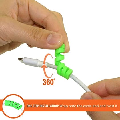  360 Degree Cable Protector, One-Step Installation, Spiral Design