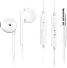 Fiberkart Wired Earphones with Mic (White)