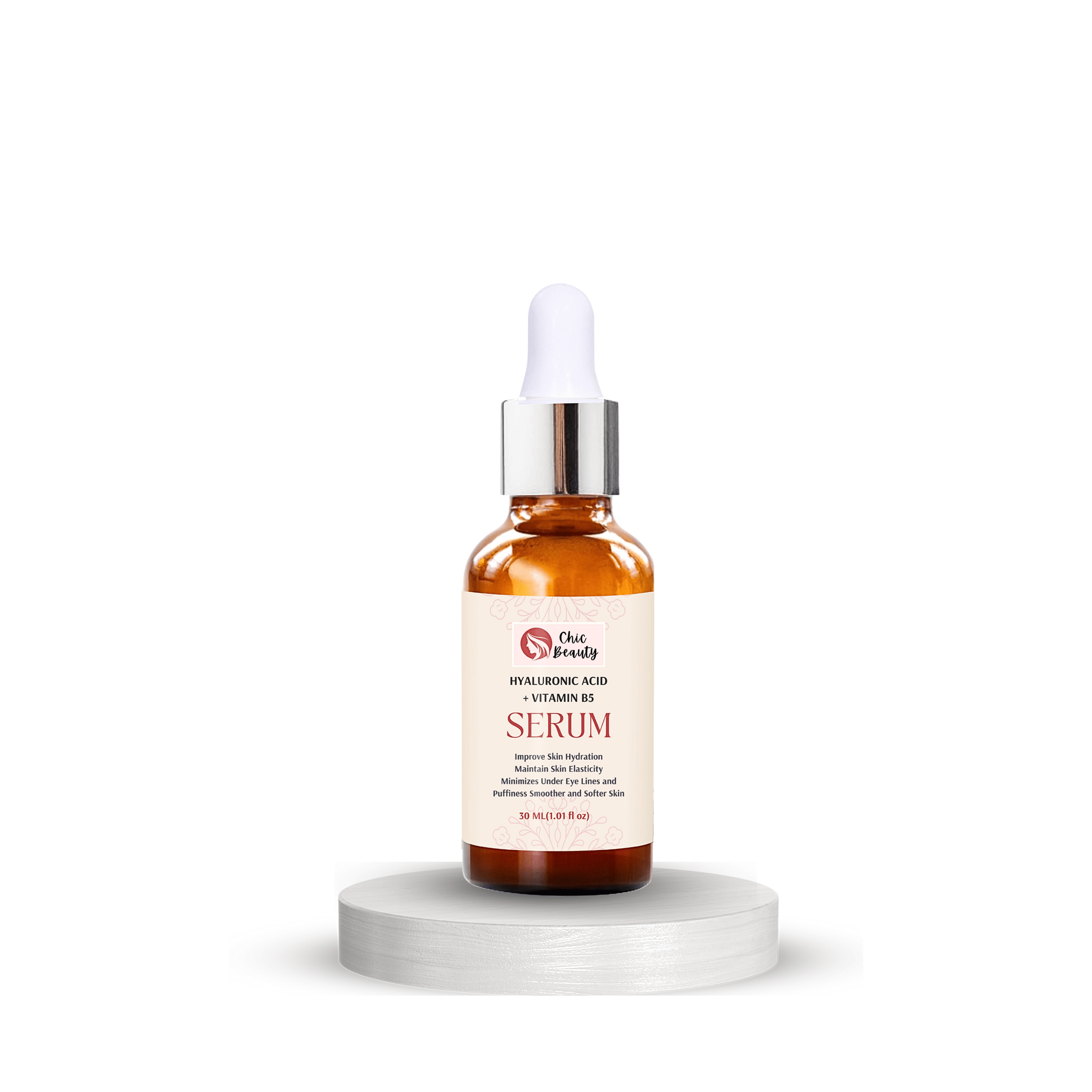 Chic Beauty Hyaluronic Acid + Vitamin B5 Serum 30ml Ultimate Hydrating, Glow, Wrinkle & Fines Lines